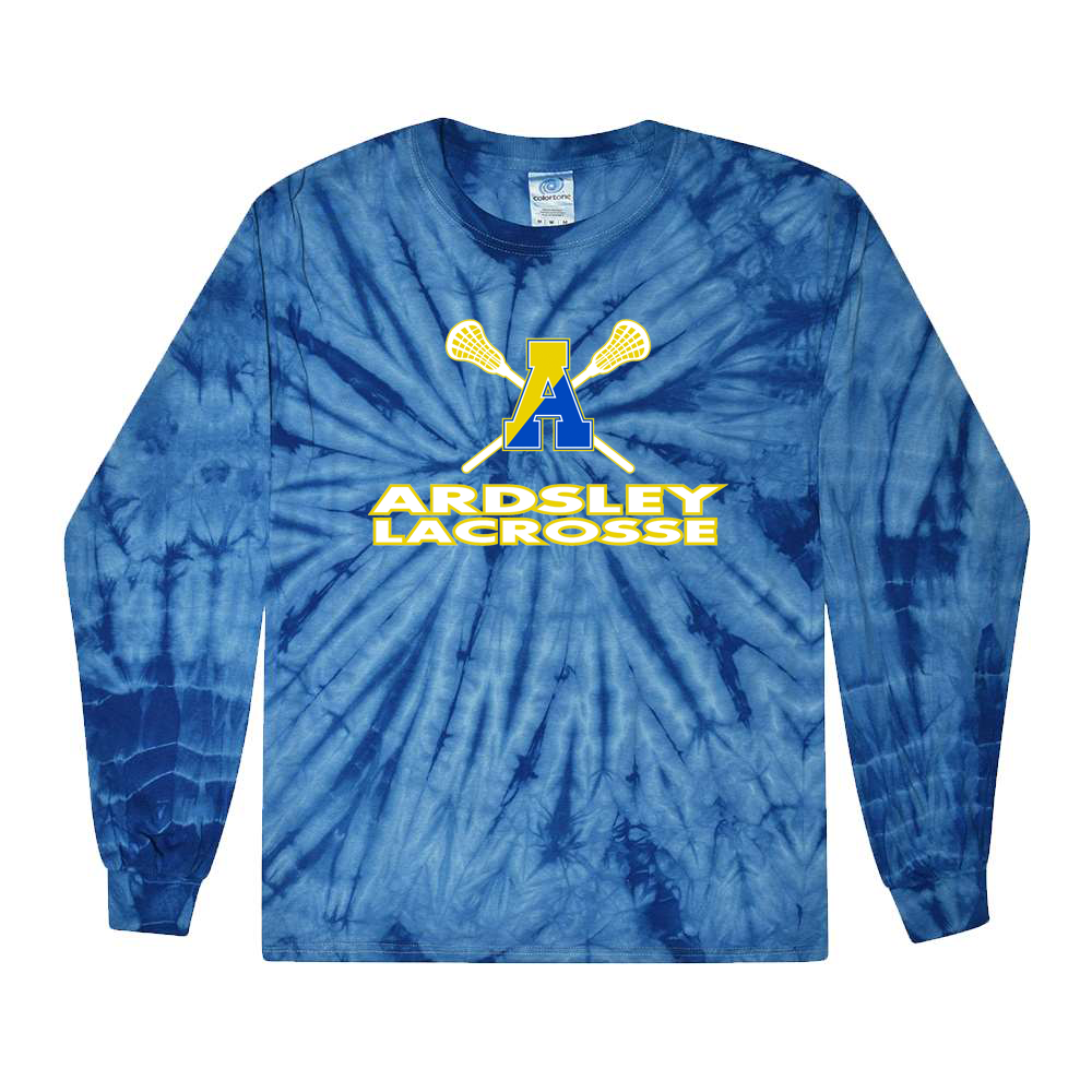 Ardsley High School Lacrosse Tie-Dyed Long Sleeve T-Shirt