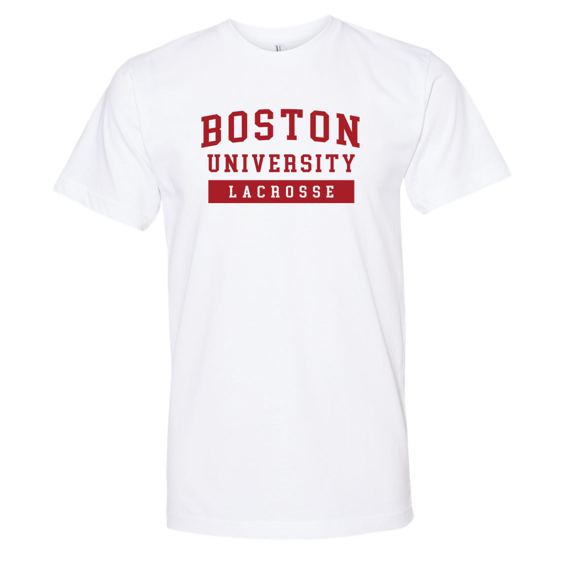 Boston University Lacrosse Fine Jersey Tee