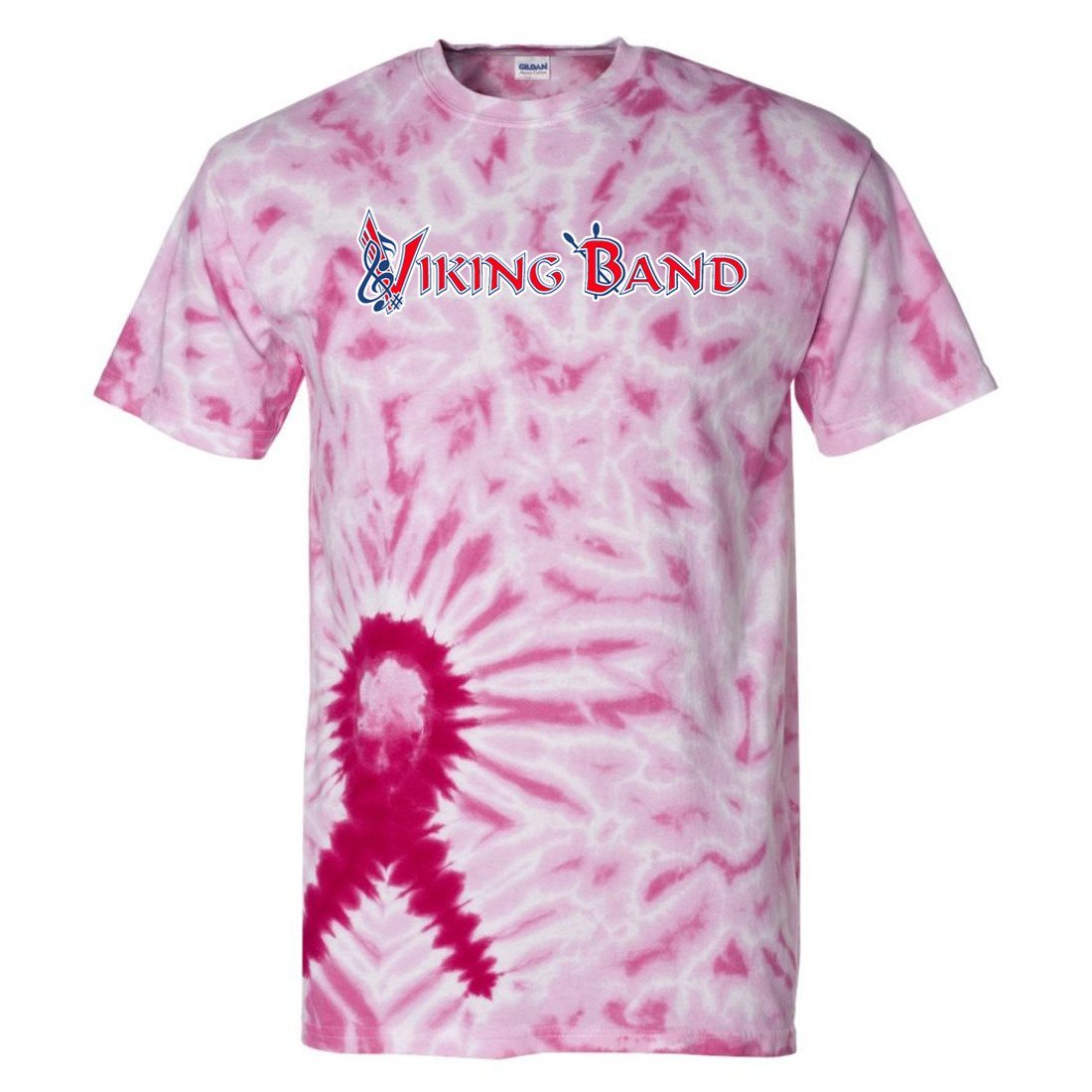 *NEW* Fort Walton Beach Vikings Band Awareness Ribbon Tie-Dyed T-Shirt