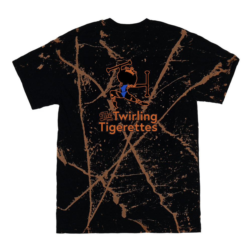 Twirling Tigerettes Bleach Wash T-Shirt