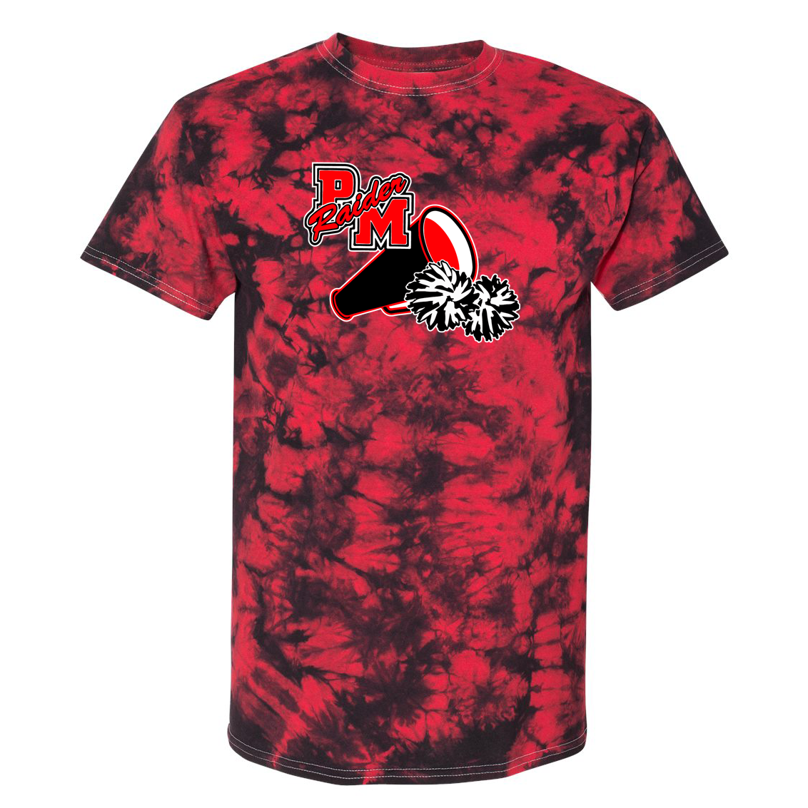 Raiders Youth Cheer Crystal Tie-Dyed T-Shirt