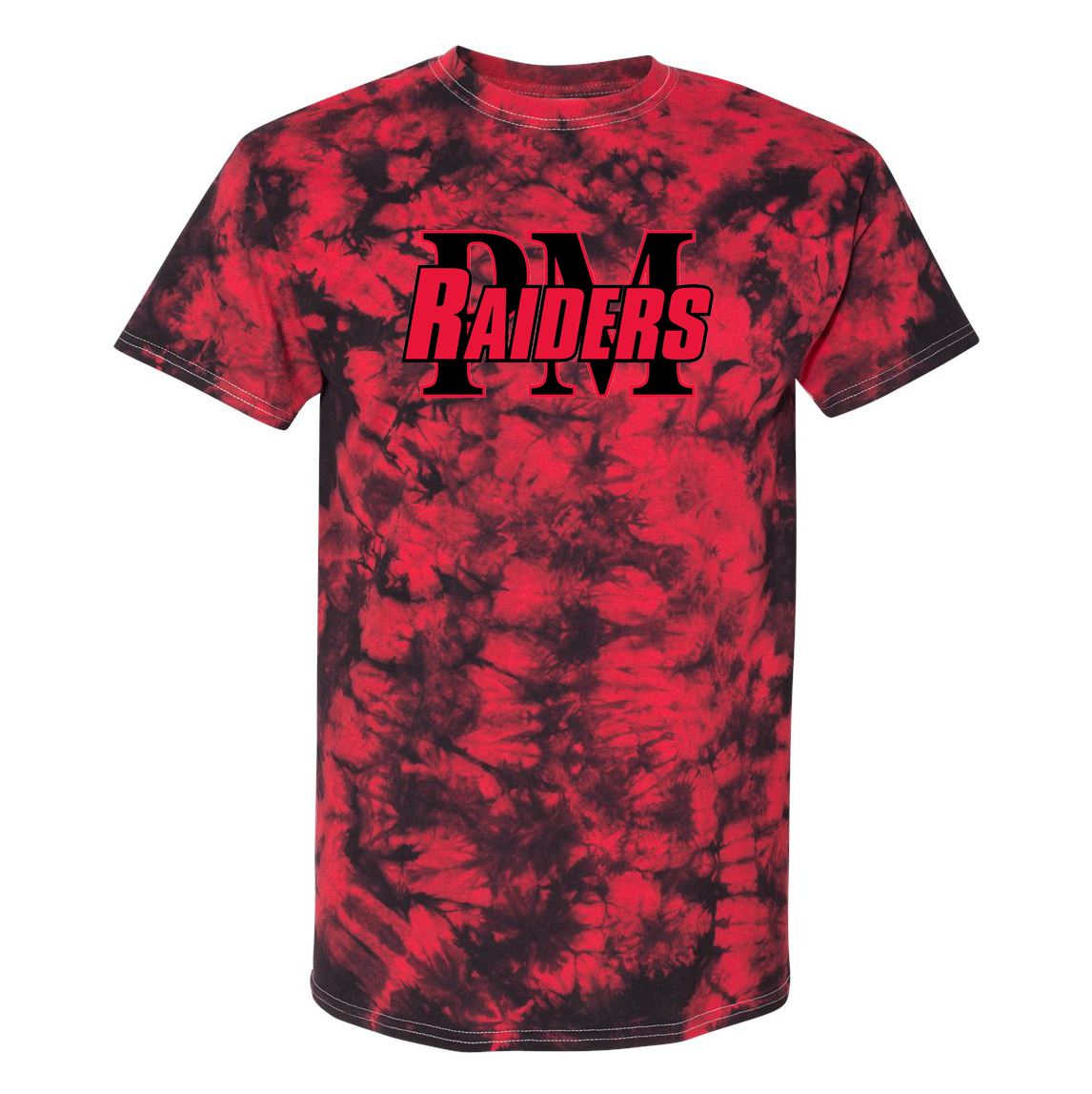 Raiders Youth Football Crystal Tie-Dyed T-Shirt