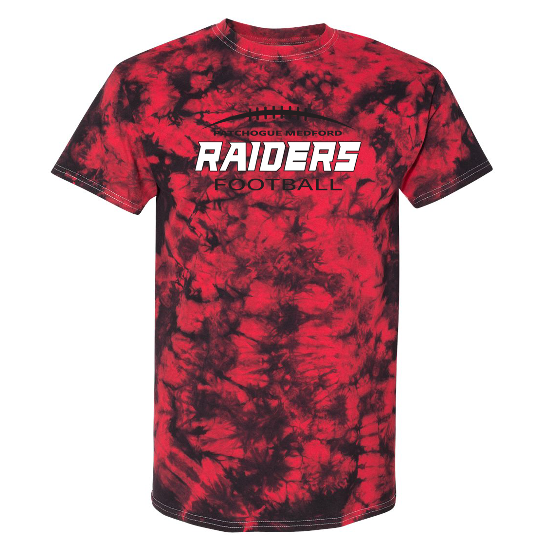 Pat Med Raiders Football Crystal Tie-Dyed T-Shirt