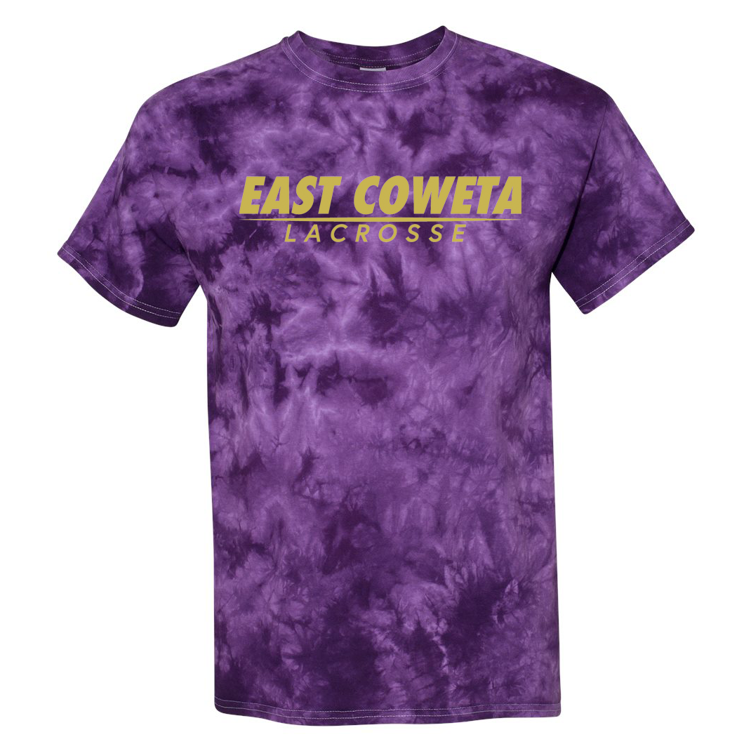 East Coweta Lacrosse Crystal Tie-Dyed T-Shirt