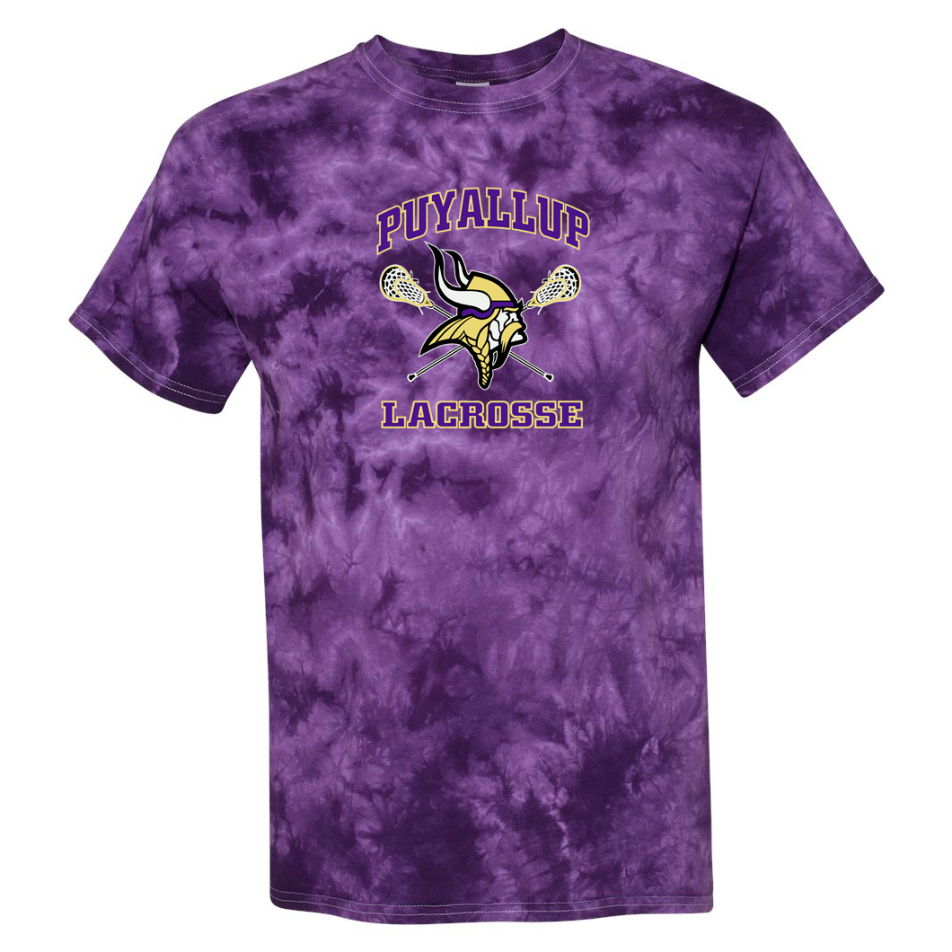 Puyallup Lacrosse Crystal Tie-Dyed T-Shirt