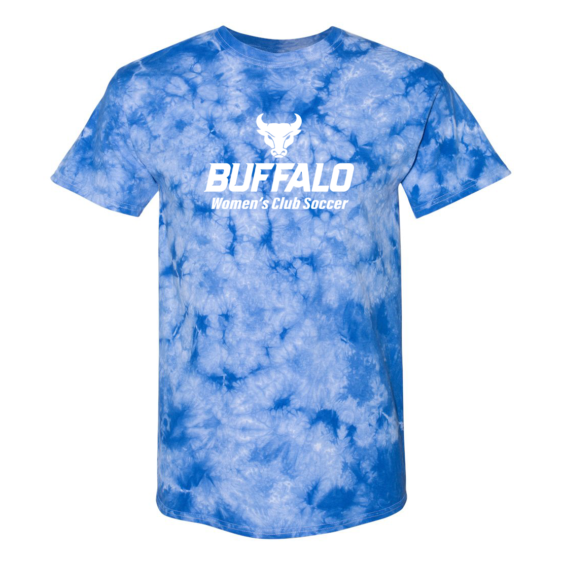 UB Women's Club Soccer Crystal Tie-Dyed T-Shirt