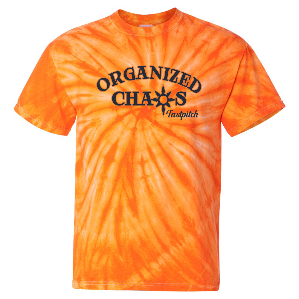 Organized Chaos Softball Tie-Dye Pinwheel T-Shirt