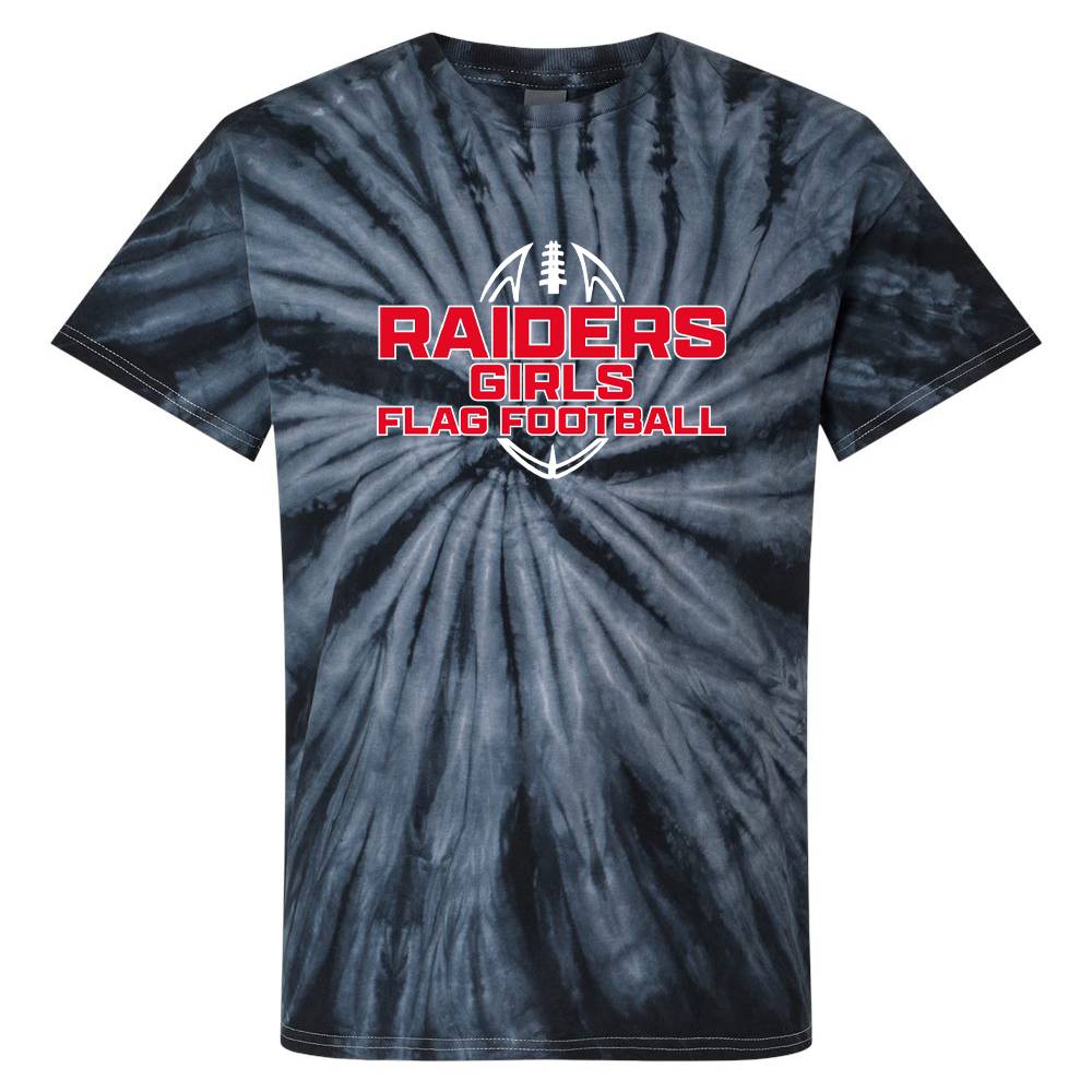 PM Raiders Flag Football Tie-Dye Pinwheel T-Shirt