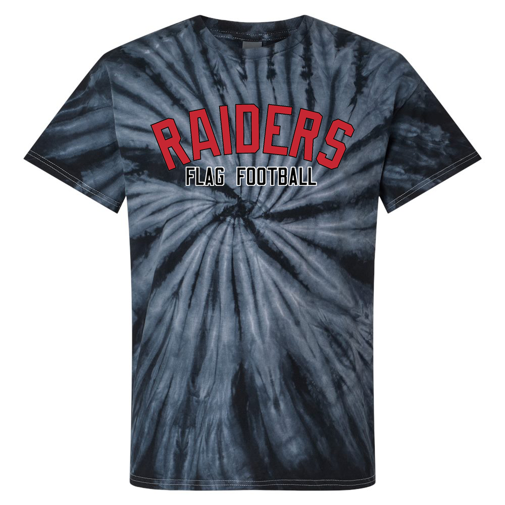 PM Raiders Flag Football Tie-Dye Pinwheel T-Shirt