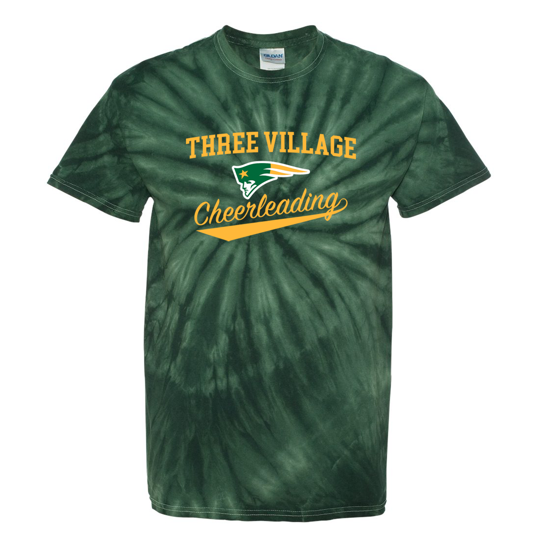 Three Village Cheerleading Tie-Dye Pinwheel T-Shirt