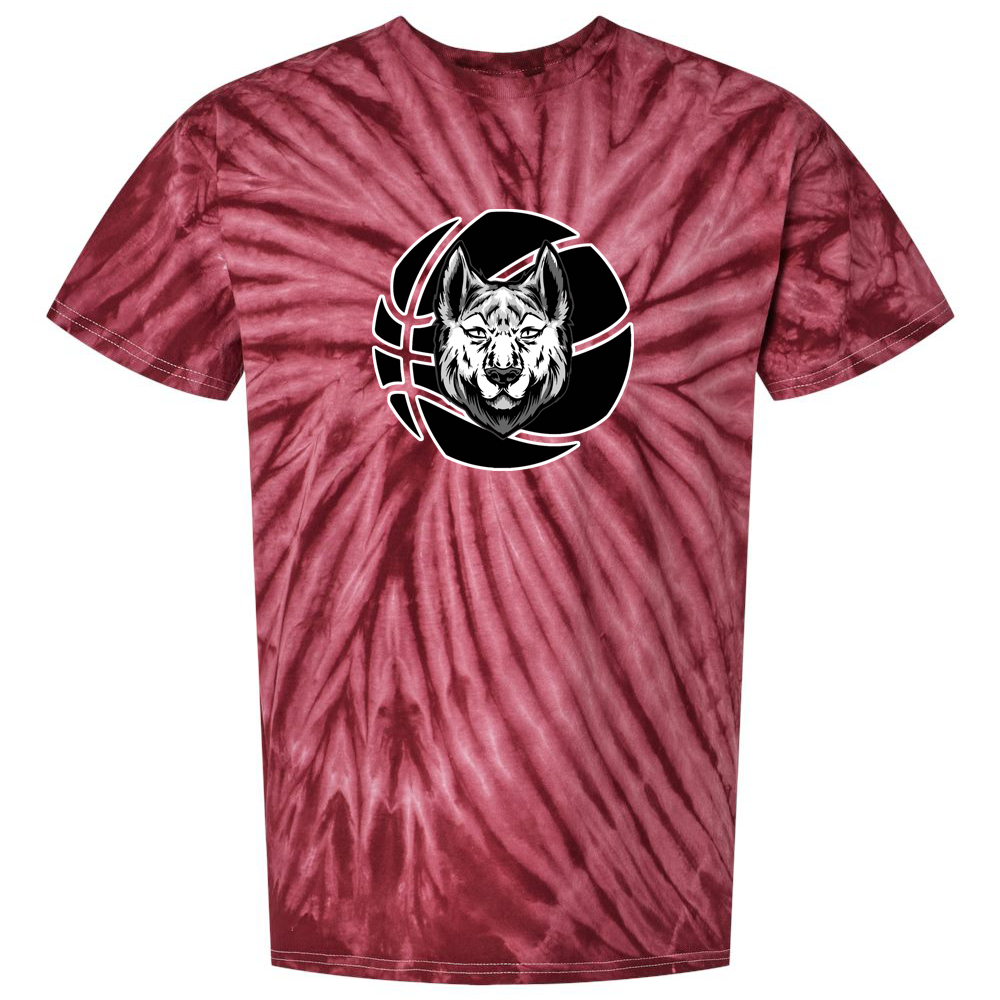 Wolves Basketball Tie-Dye Pinwheel T-Shirt