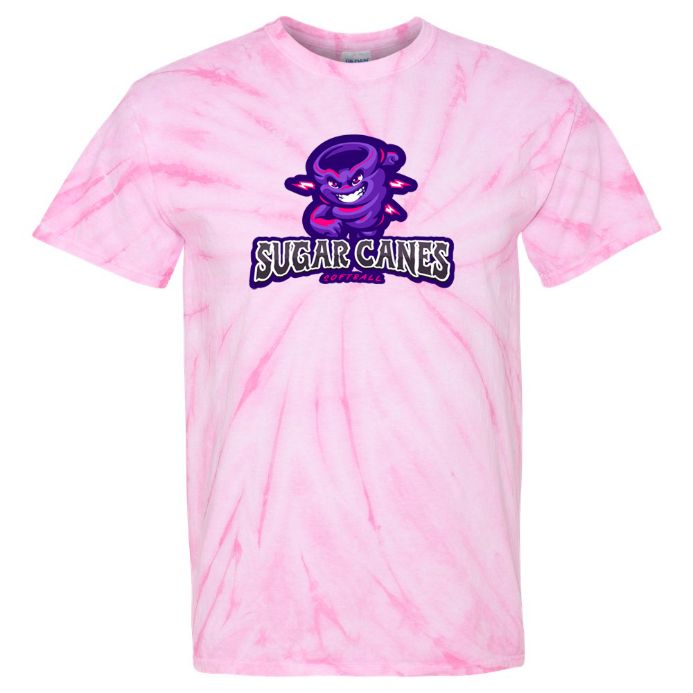 Sugar Canes Softball Tie-Dye Pinwheel T-Shirt