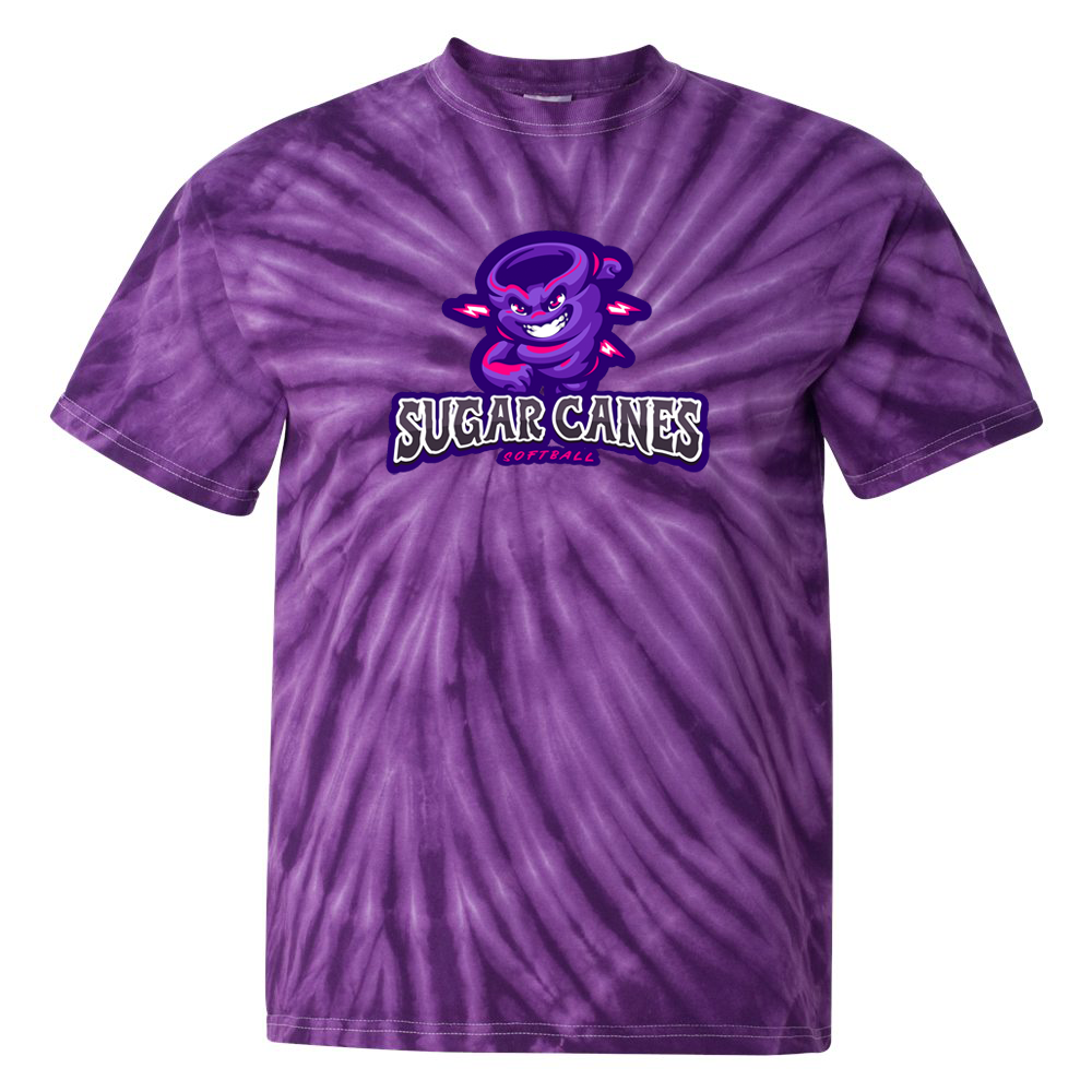 Sugar Canes Softball Tie-Dye Pinwheel T-Shirt