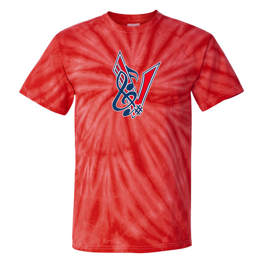 Fort Walton Beach Vikings Band Tie-Dye Pinwheel T-Shirt