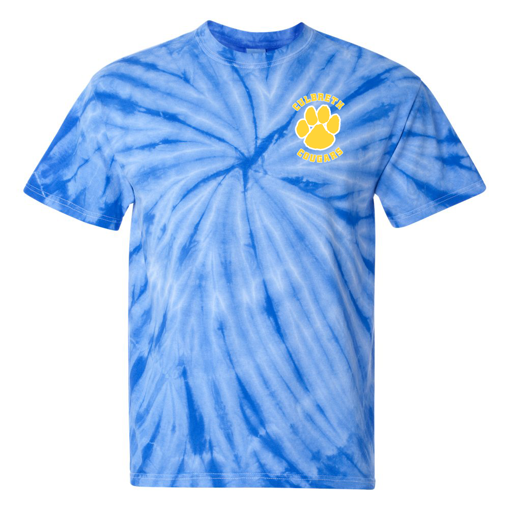 Culbreth Cougars Middle School Tie-Dye Pinwheel T-Shirt