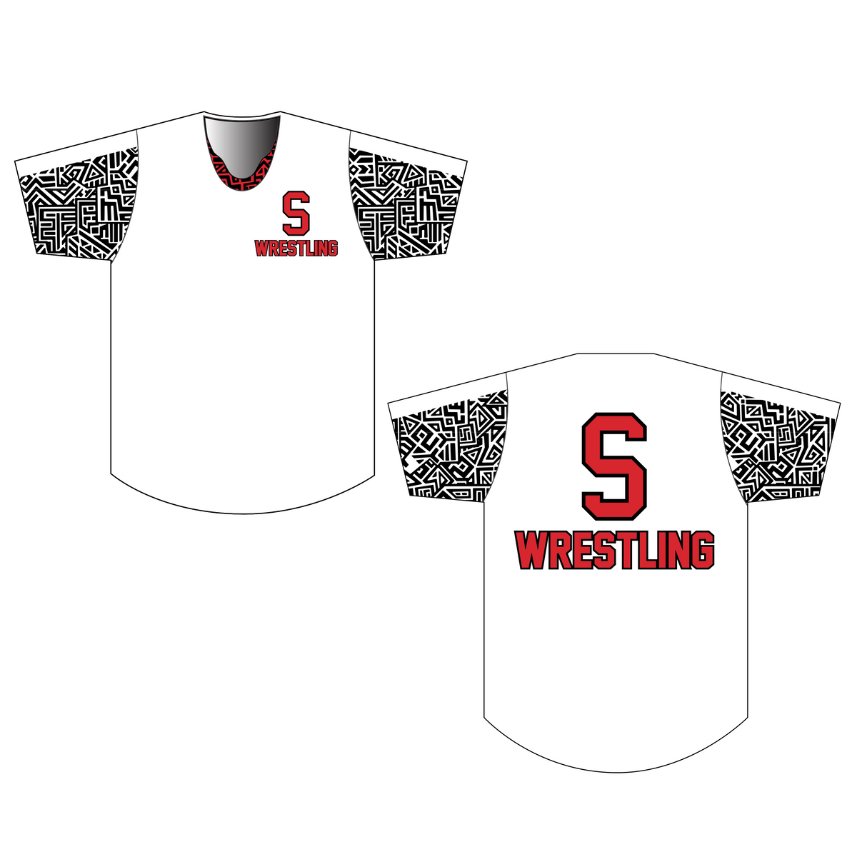 Syosset Braves-Wrestling Sublimated Performance Shirt