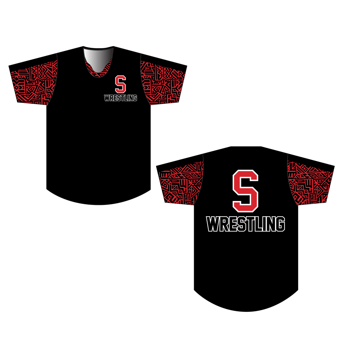 Syosset Braves-Wrestling Sublimated Performance Shirt