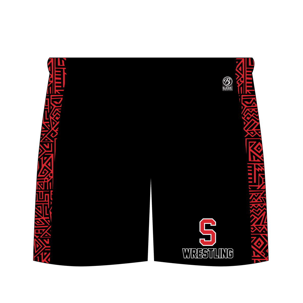 Syosset Braves-Wrestling Sublimated Shorts