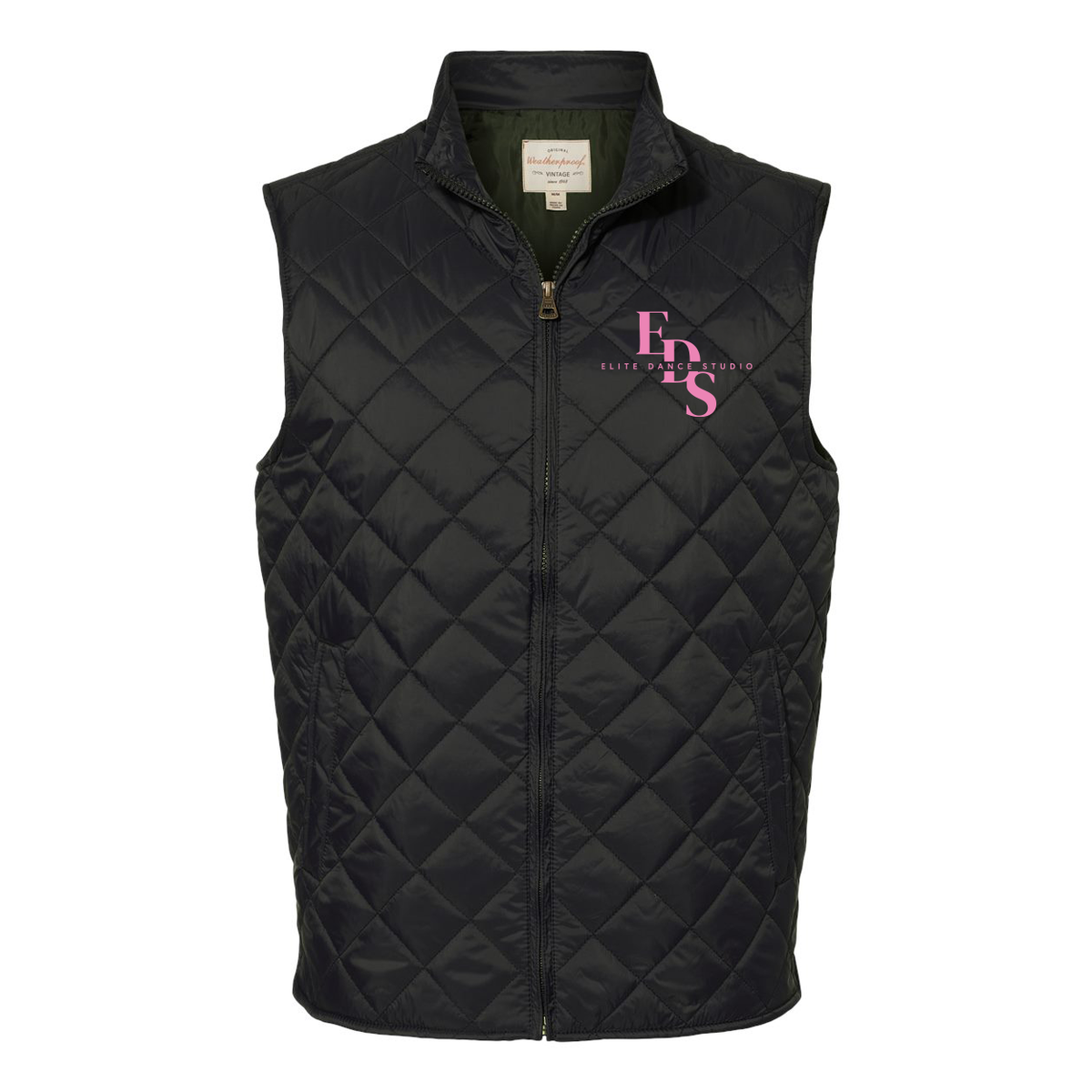 Elite Dance Studio Weatherproof Vintage Diamond Quilted Vest