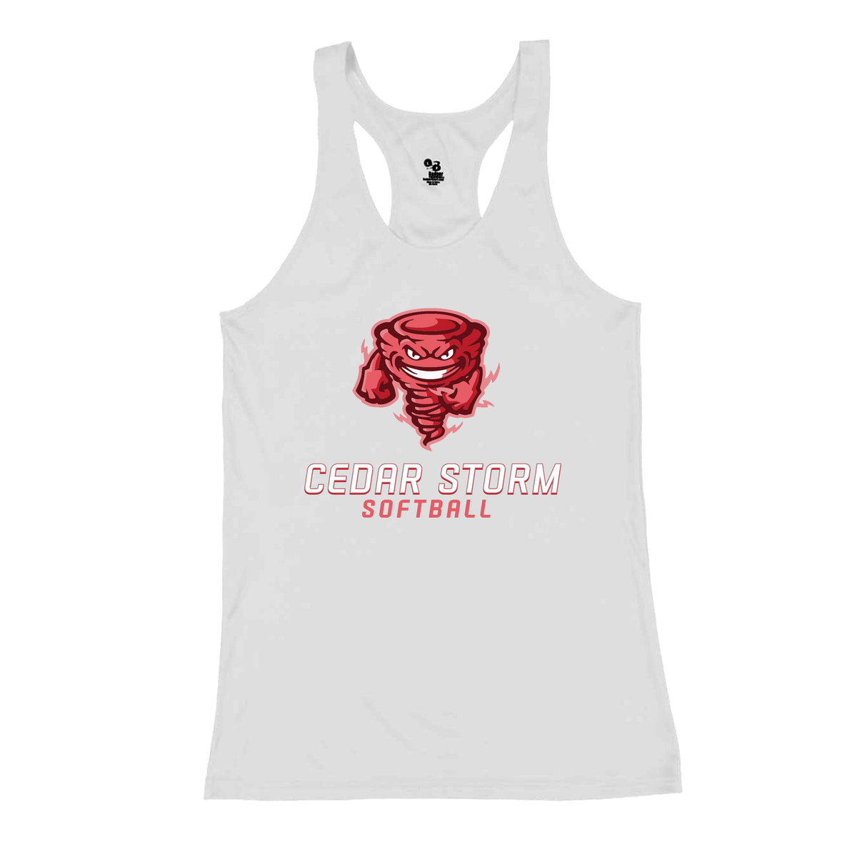 Cedar Storm Softball B-Core Ladies Racerback Tank