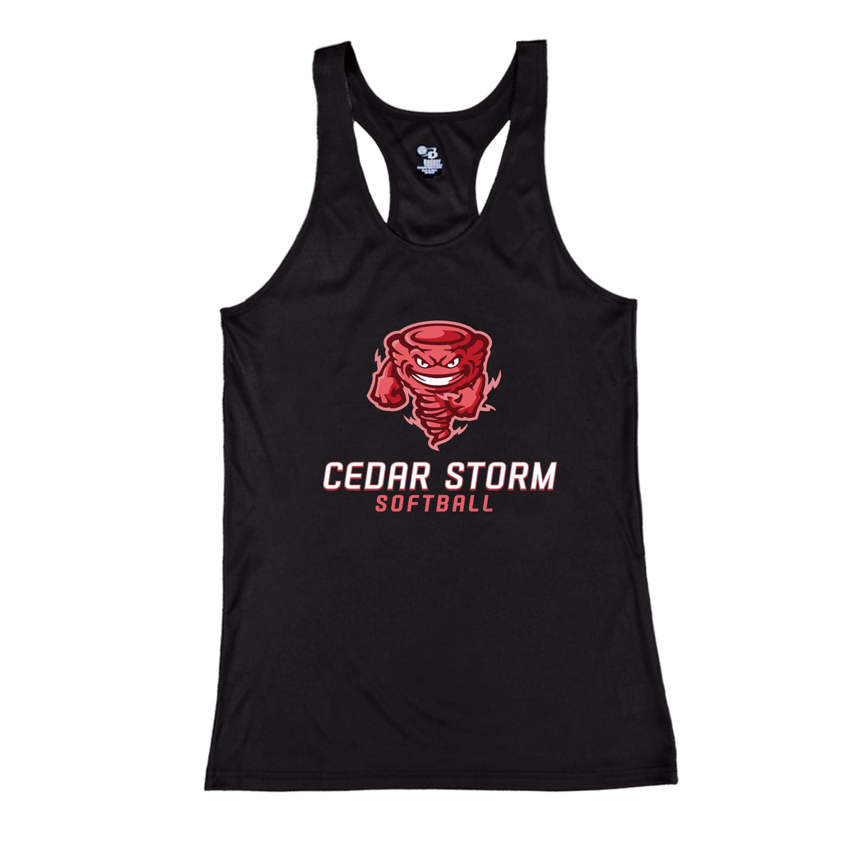 Cedar Storm Softball B-Core Ladies Racerback Tank