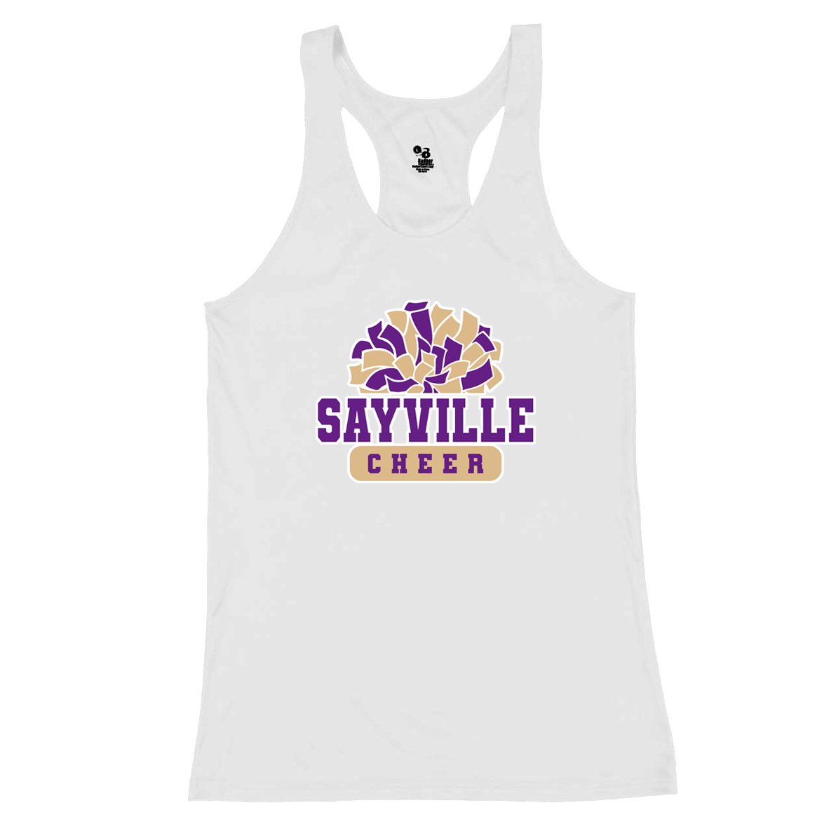 Sayville Cheer B-Core Ladies Racerback Tank