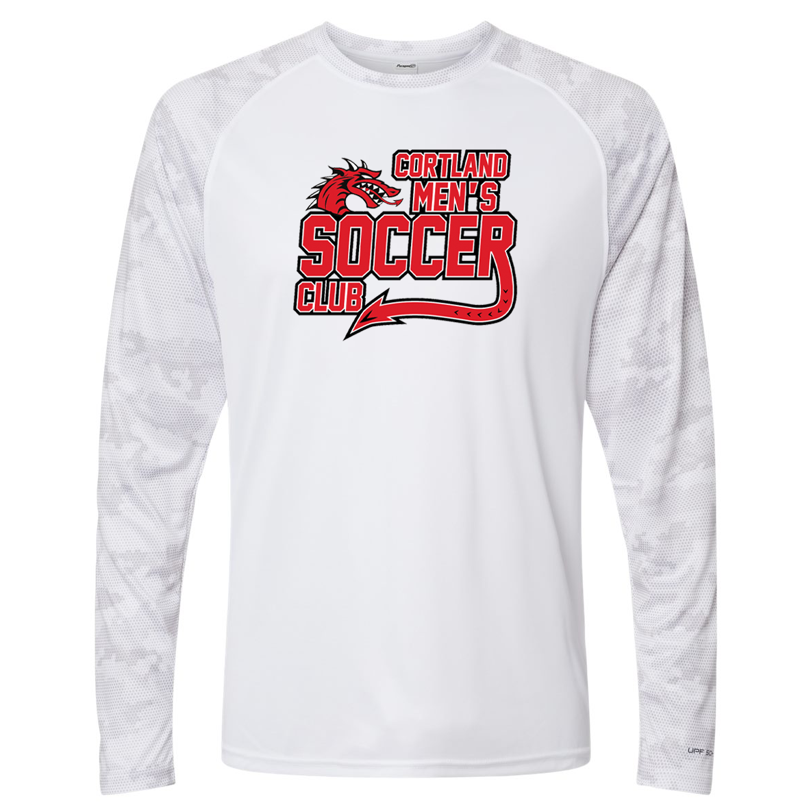 Cortland Club Soccer Cayman Performance Camo Colorblocked Long Sleeve T-Shirt