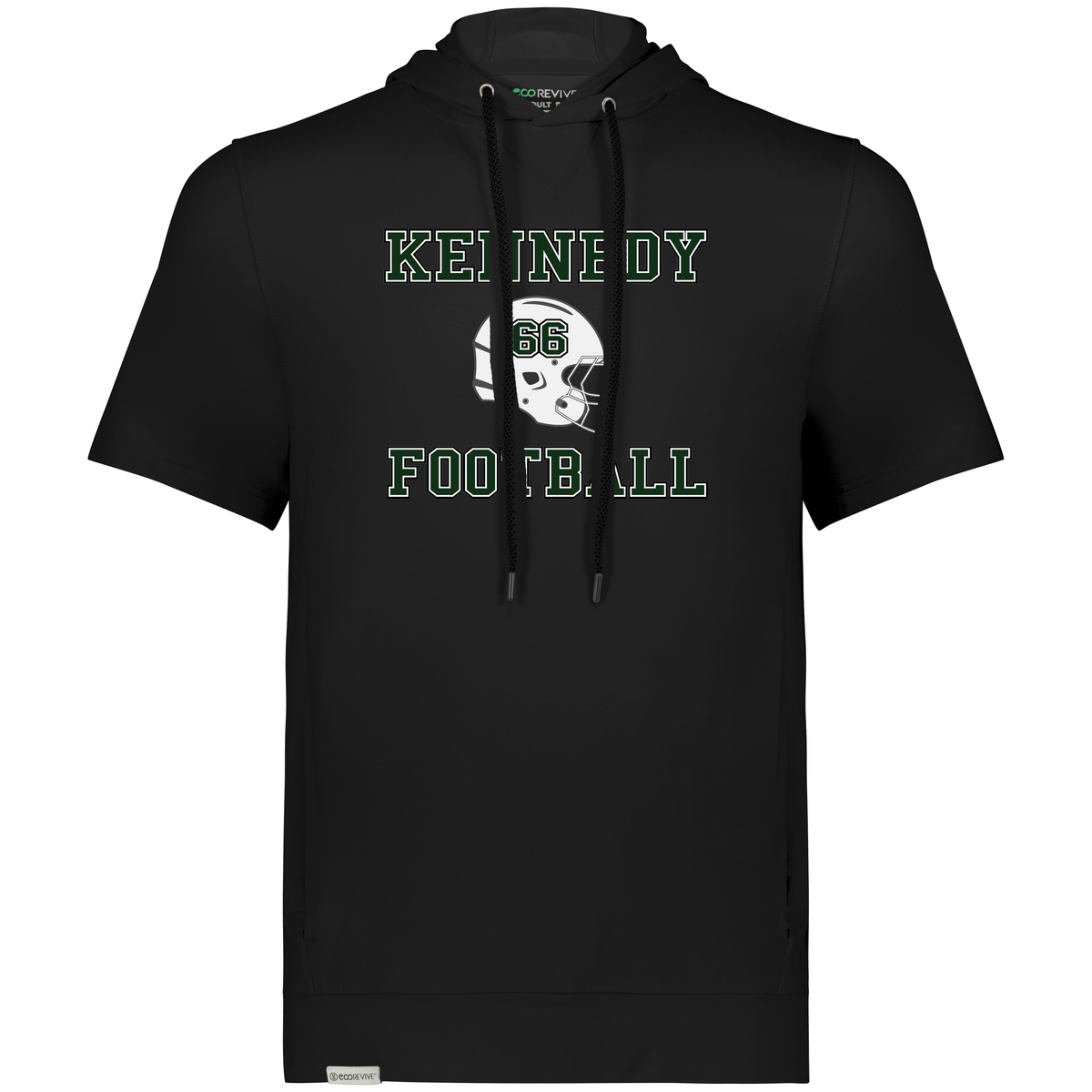 JFK Bellmore Football Ventura Soft Knit Short Sleeve Hoodie