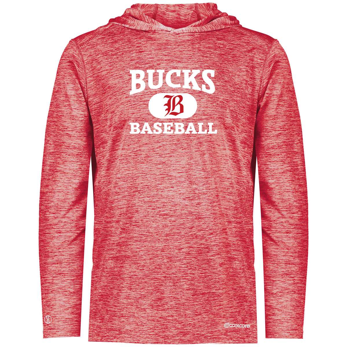 Acadiana Bucks Baseball Electrify CoolCore Hoodie