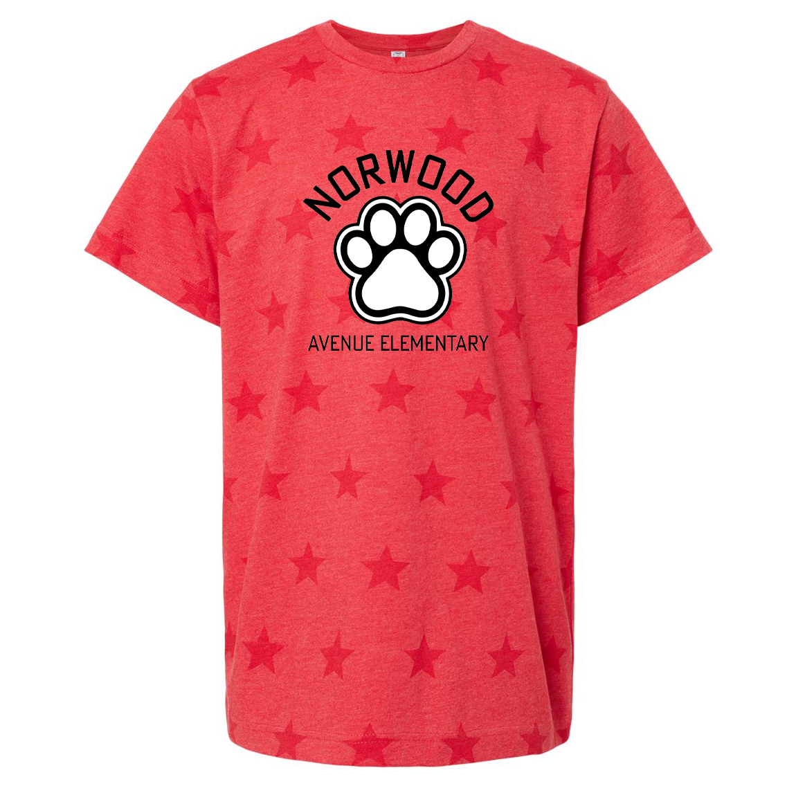 Norwood Ave. Elementary School Youth Star Print Shirt