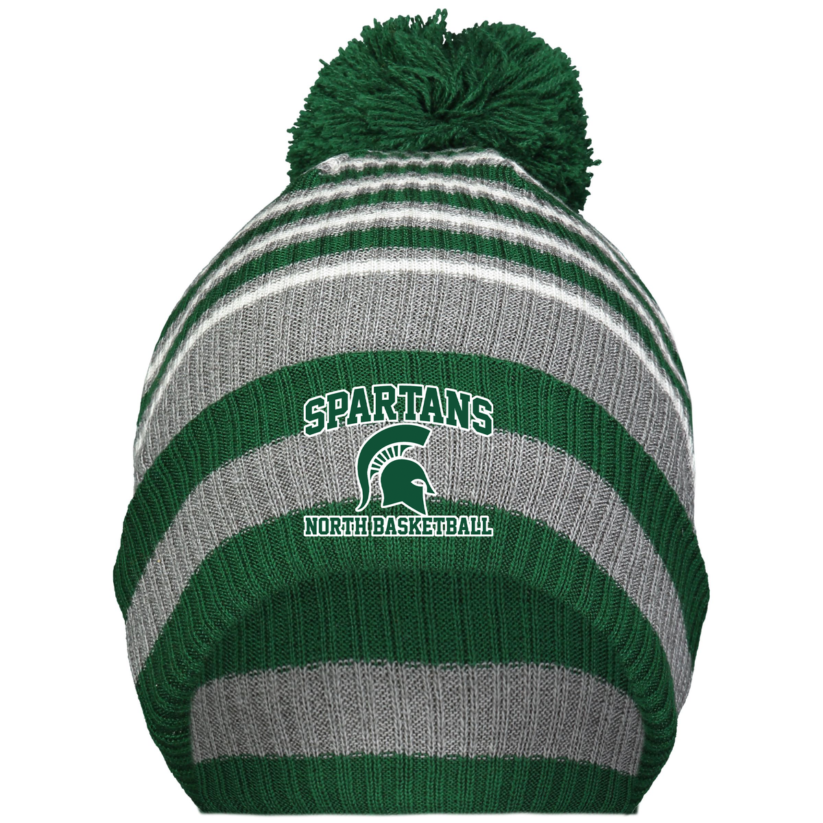 Valley Stream North Basketball Spirit Pom Beanie