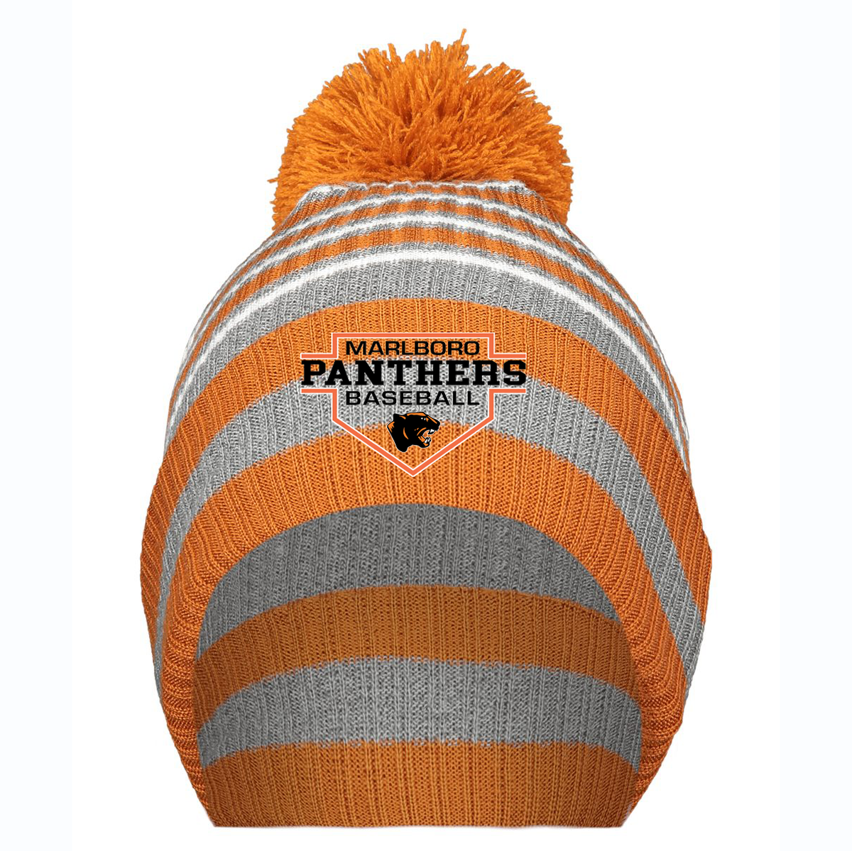 Marlborough Baseball Spirit Pom Beanie