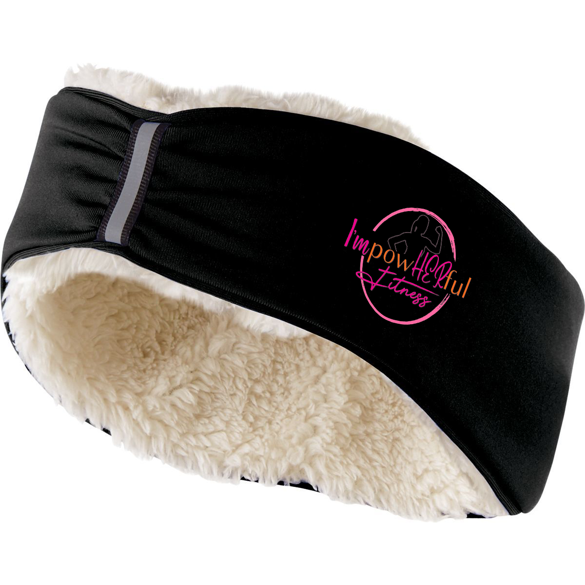 Im powHERful Fitness Ridge Fleece Lined Headband