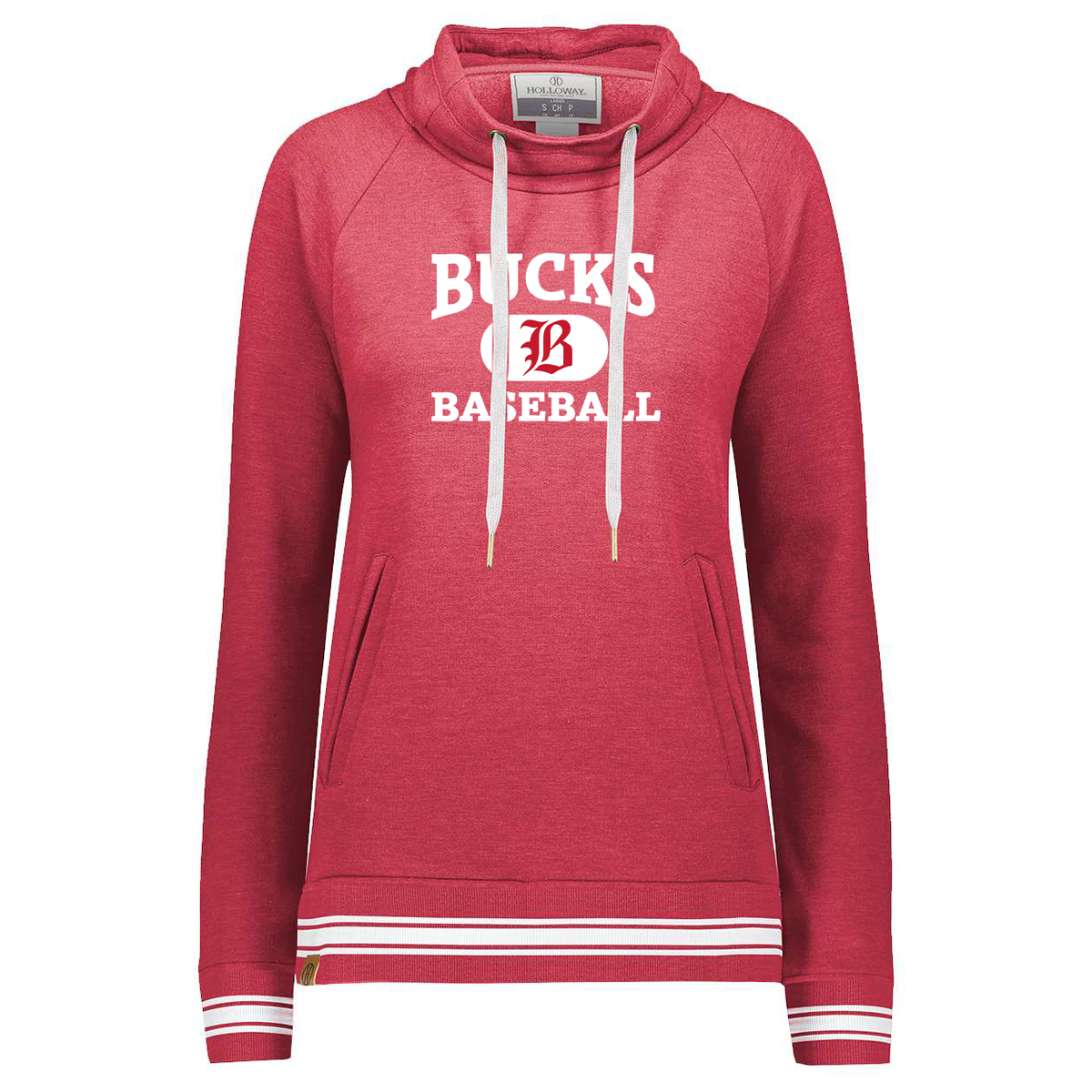 Acadiana Bucks Baseball Ladies Ivy League Funnel Neck Pullover
