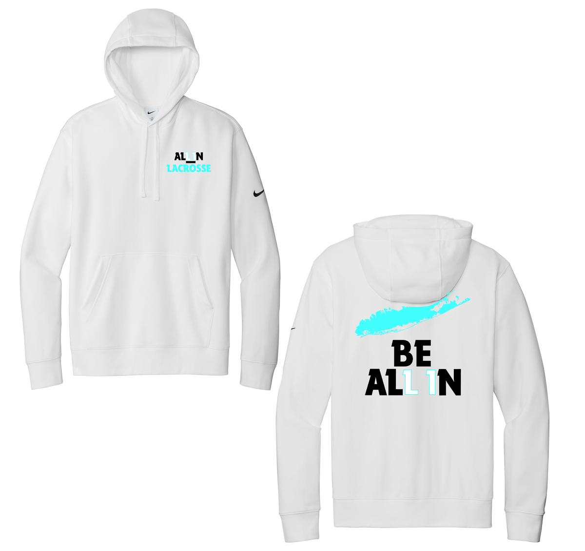 All In Lacrosse Nike Fleece Swoosh Hoodie