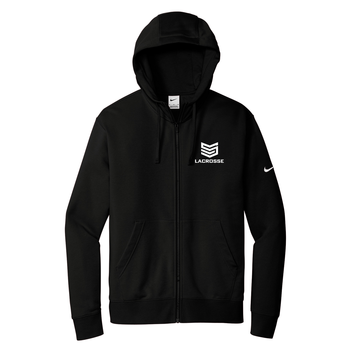 Stealth Lacrosse Club Nike Club Fleece Full-Zip Hoodie