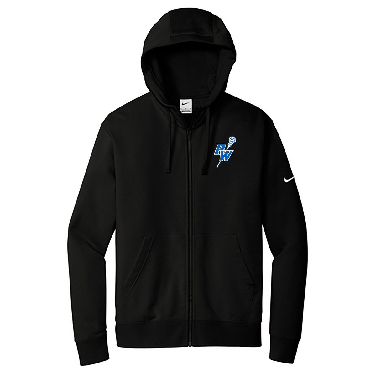 Port Washington Girls Lacrosse Nike Club Fleece Full-Zip Hoodie