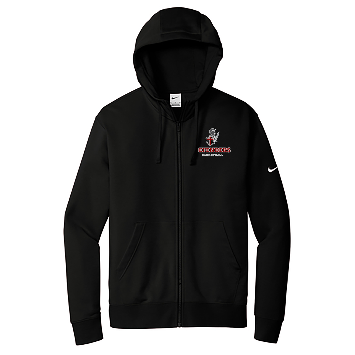 Defenders Basketball Nike Club Fleece Full-Zip Hoodie