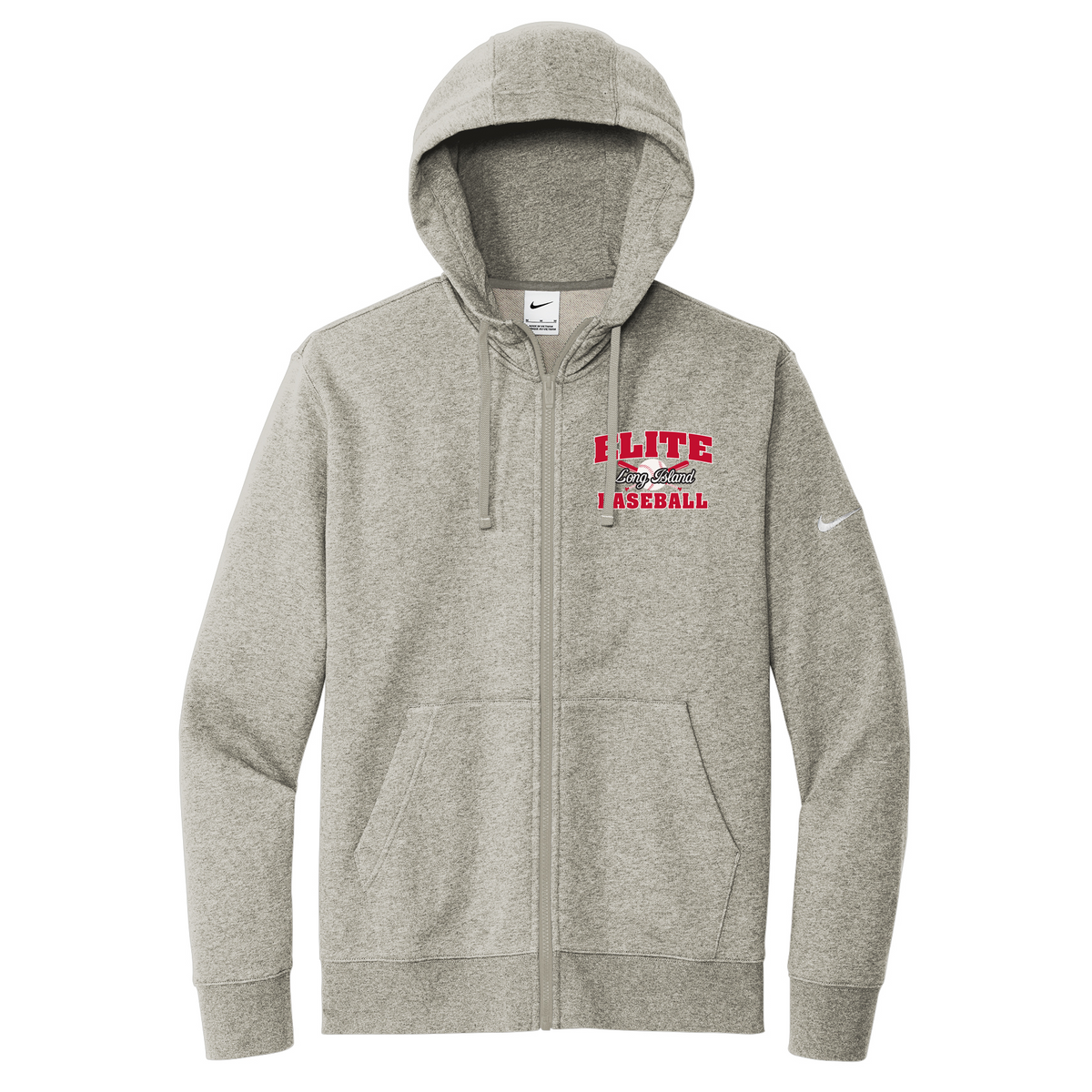 LI Elite Baseball Nike Club Fleece Full-Zip Hoodie