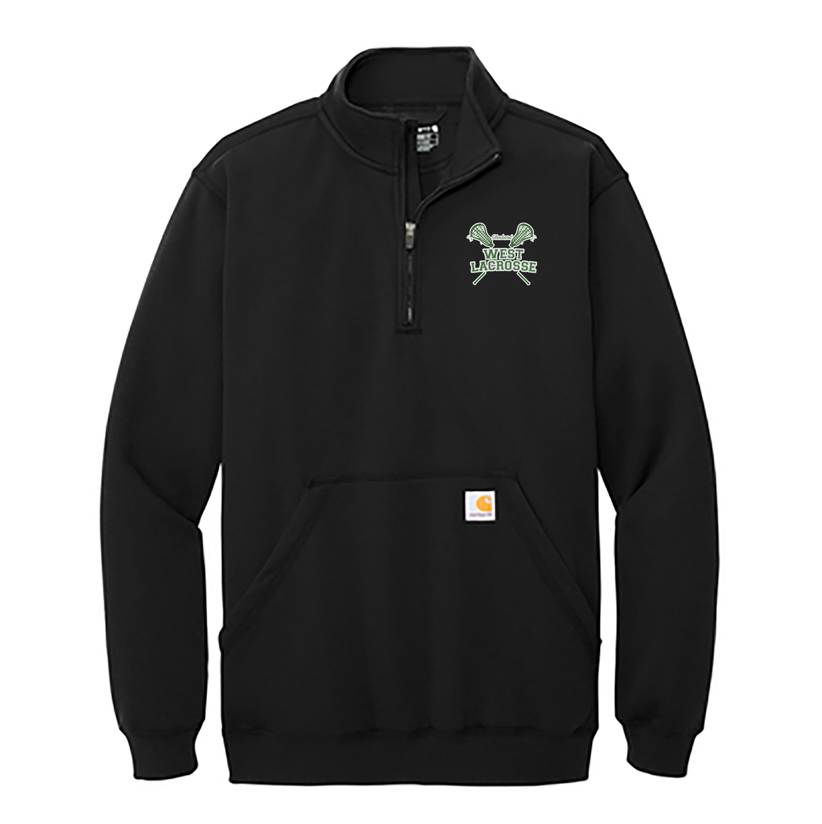 Glenbard West Lacrosse Carhartt 1/4 Zip Mock Neck Sweatshirt