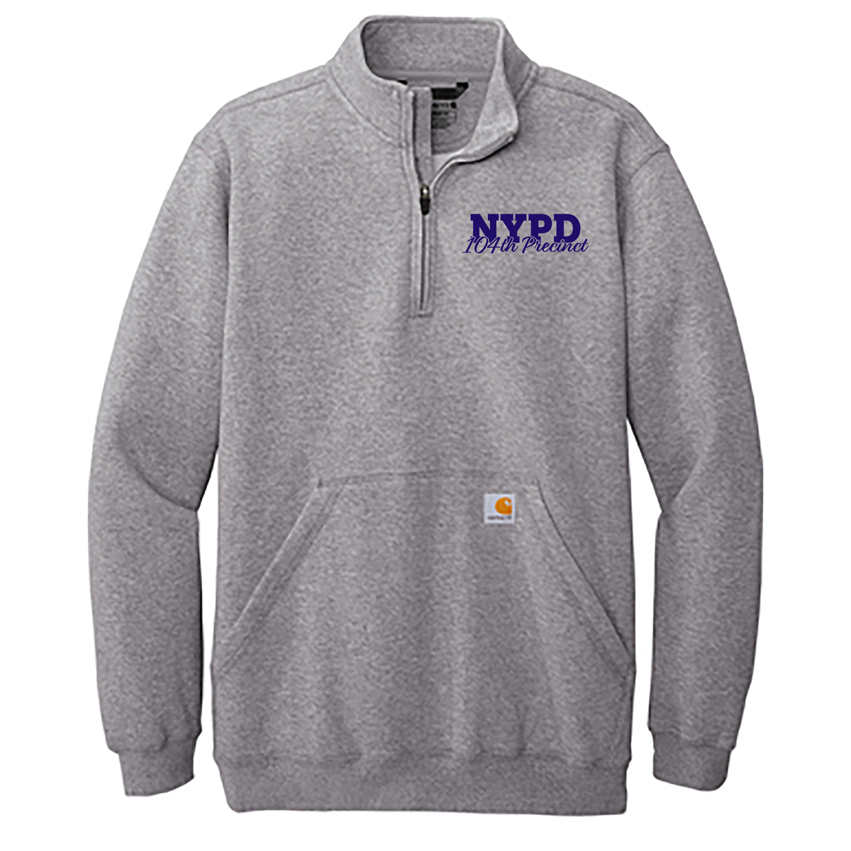 NYPD 104th Pct Carhartt 1/4 Zip Mock Neck Sweatshirt