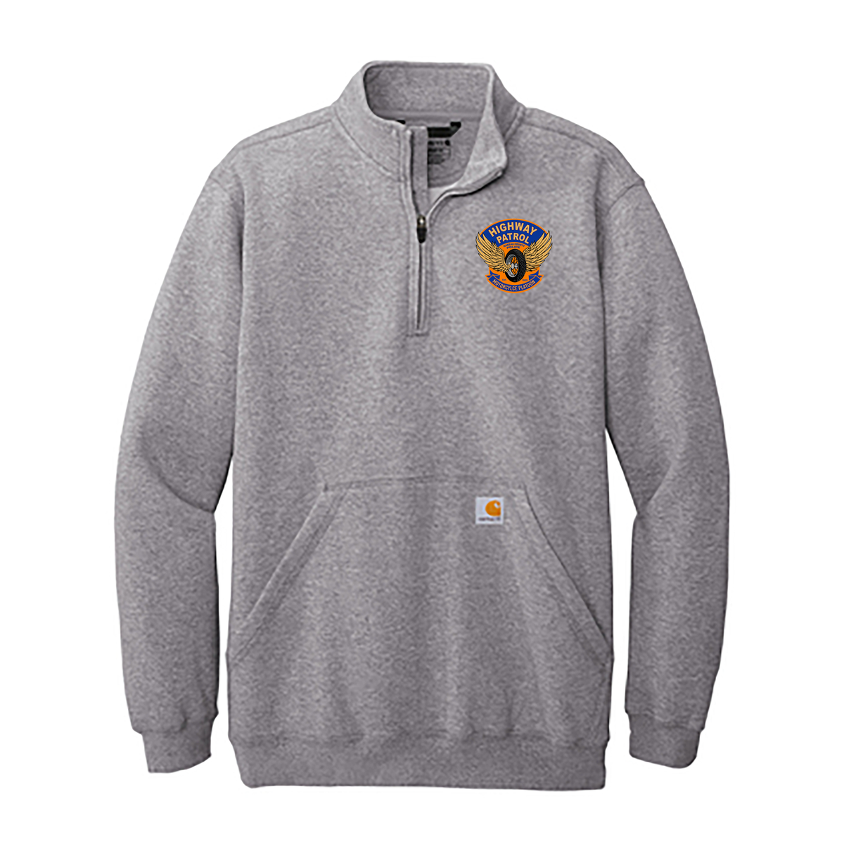 NCPD Motorcycle Unit Carhartt 1/4 Zip Mock Neck Sweatshirt