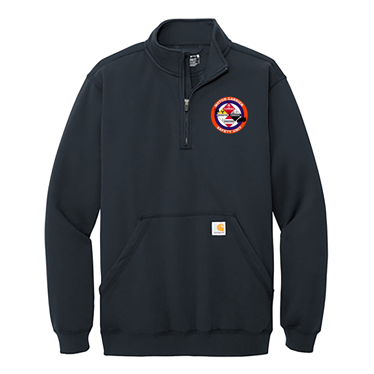 NCPD Motor Carrier Unit Carhartt 1/4 Zip Mock Neck Sweatshirt