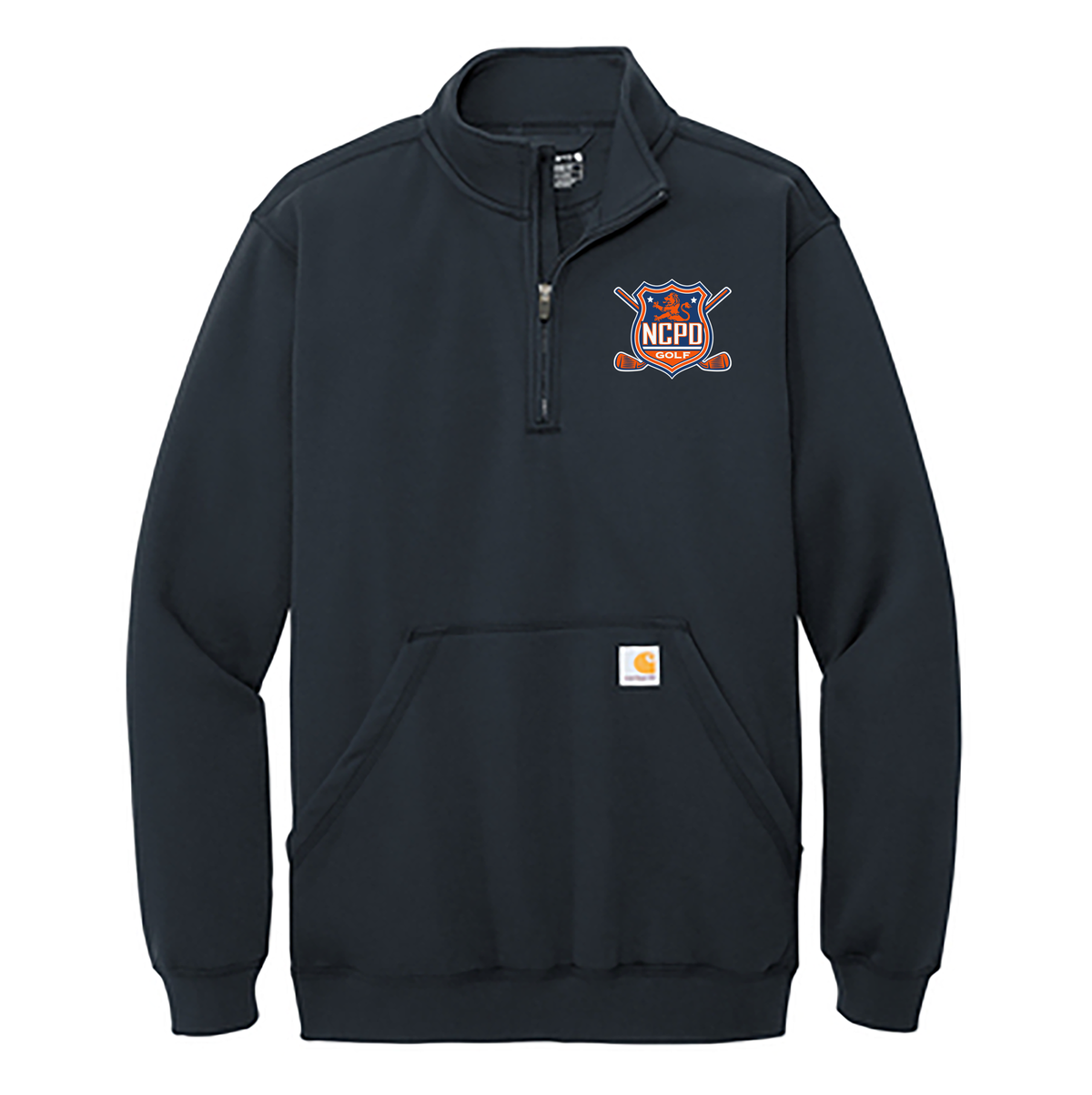 NCPD Golf Carhartt 1/4 Zip Mock Neck Sweatshirt