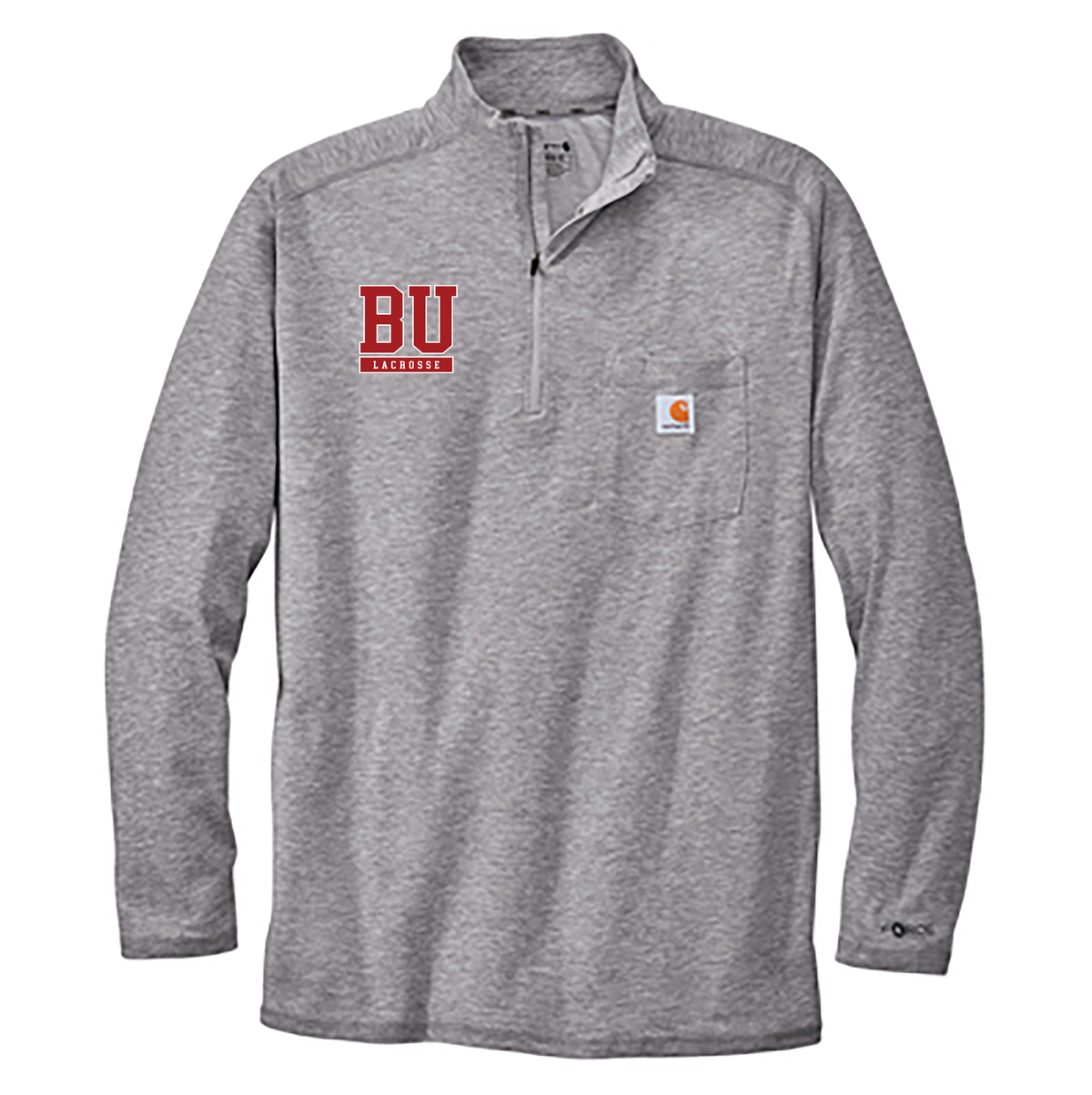 Boston University Lacrosse Carhartt 1/4 Zip Long Sleeve