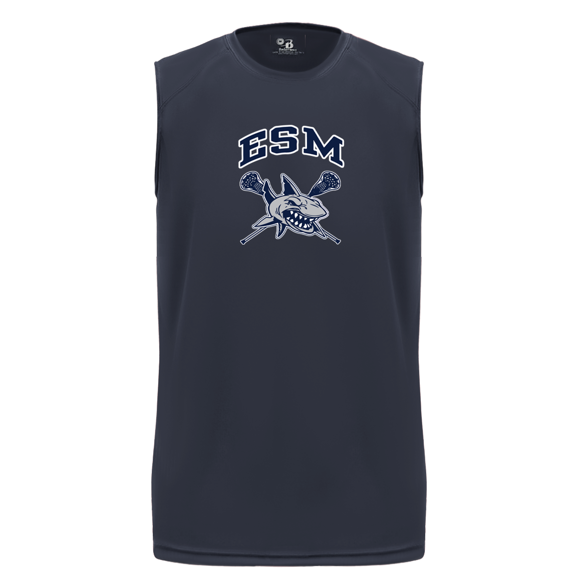 ESM Sharks Lacrosse B-Core Sleeveless Performance Tank