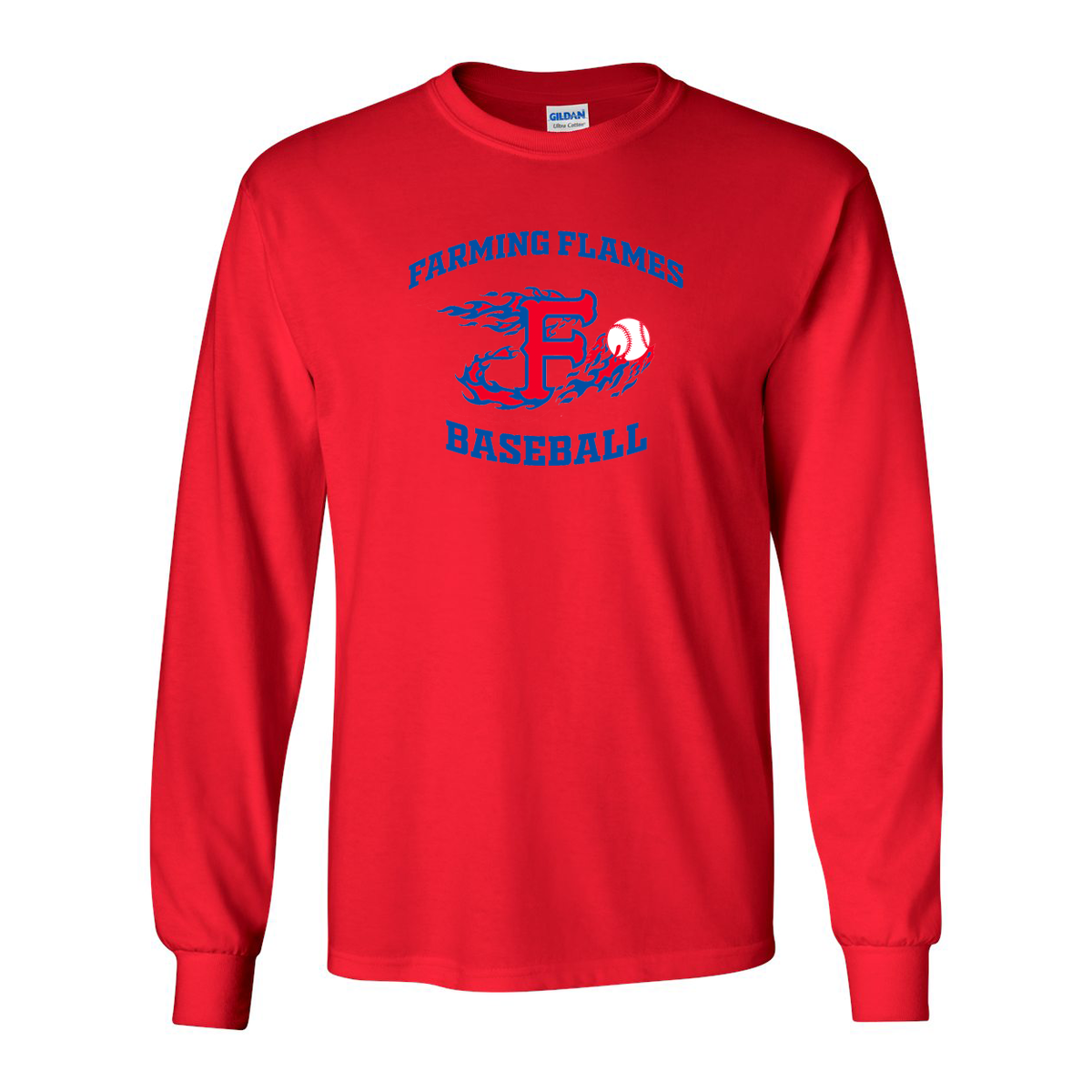 Farming Flames Baseball Club Ultra Cotton Long Sleeve Shirt