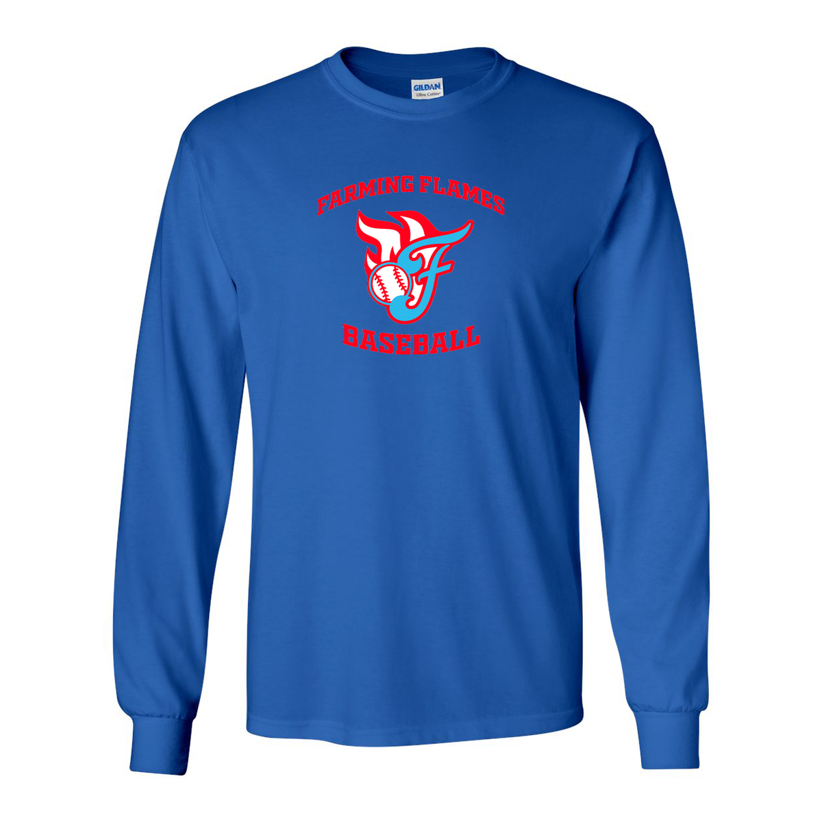 Farming Flames Baseball Club Ultra Cotton Long Sleeve Shirt