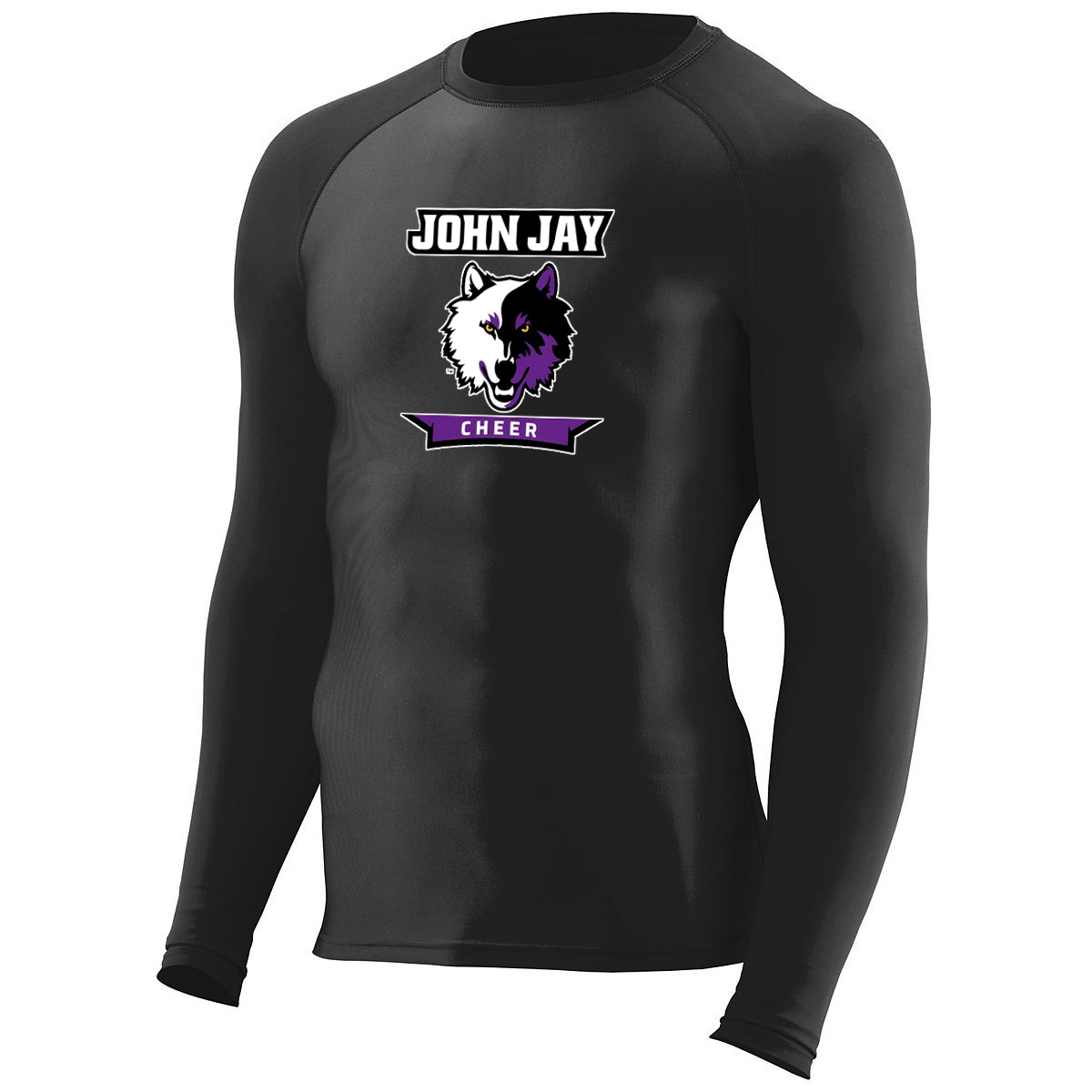John Jay Youth Cheer Hyperform Compression Long Sleeve Shirt