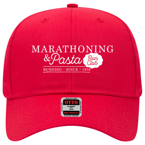 Marathoning and Pasta Club Cap